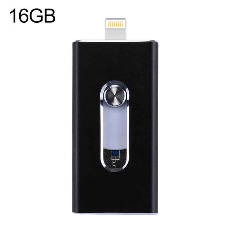 RQW-02 3 in 1 USB 2.0 & 8 Pin & Micro USB 16GB Flash Drive