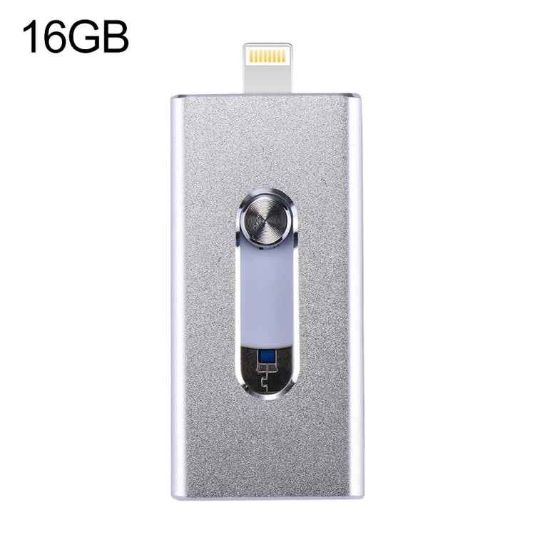 RQW-02 3 in 1 USB 2.0 & 8 Pin & Micro USB 16GB Flash Drive