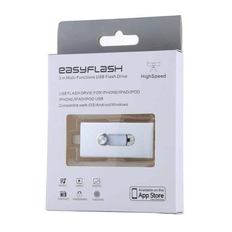 RQW-02 3 in 1 USB 2.0 & 8 Pin & Micro USB 16GB Flash Drive