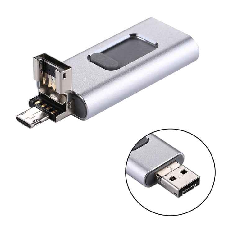 easyflash RQW-01B 3 in 1 USB 2.0 & 8 Pin & Micro USB 16GB Flash Drive