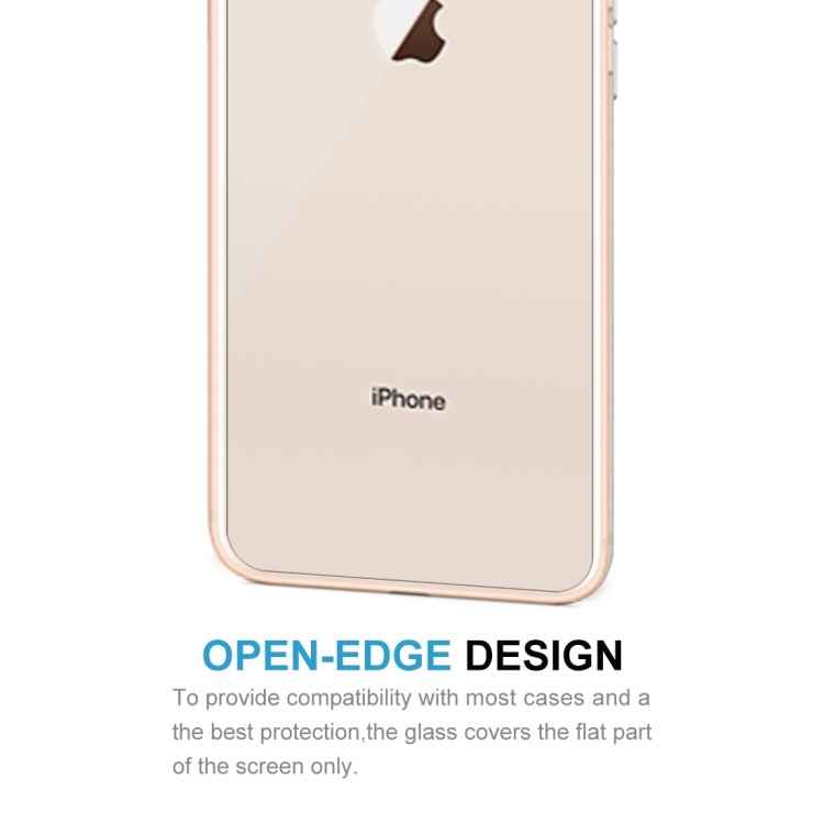 2 PCS for iPhone 8 Plus & 7 Plus 0.3mm 9H Surface Hardness 2.5D Curved Edge Explosion-proof Premium Tempered Glass Back Screen Protector