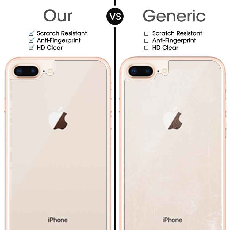 For IPhone 8 Plus & 7 Plus rear membrane 0.3mm 9H hardness 2.5d arc frontier defense explodes high-quality tempered rear membrane