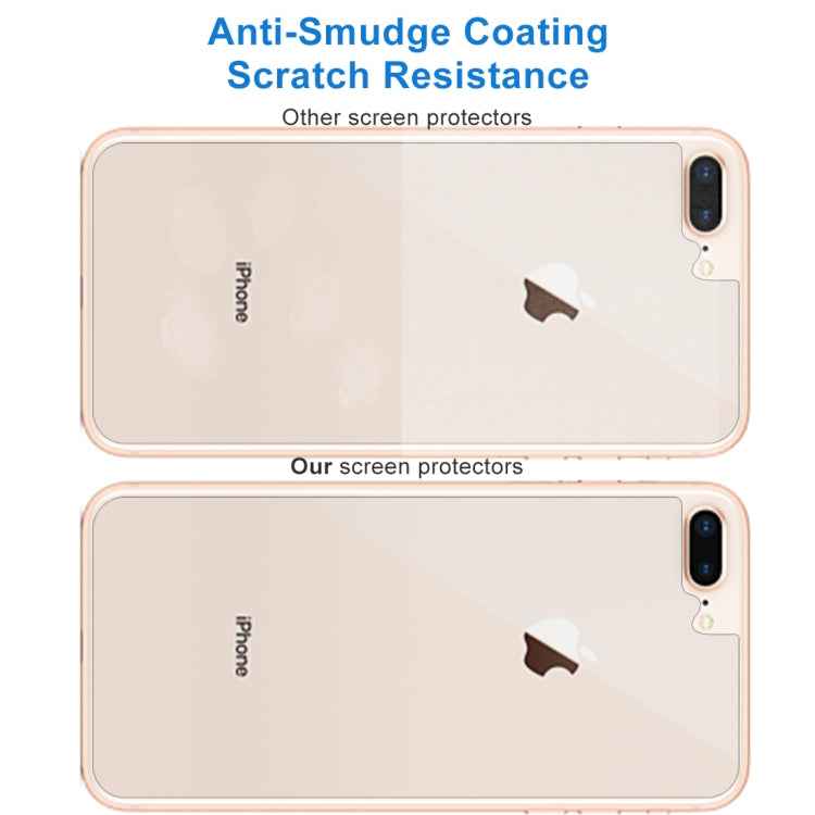 For IPhone 8 Plus & 7 Plus rear membrane 0.3mm 9H hardness 2.5d arc frontier defense explodes high-quality tempered rear membrane