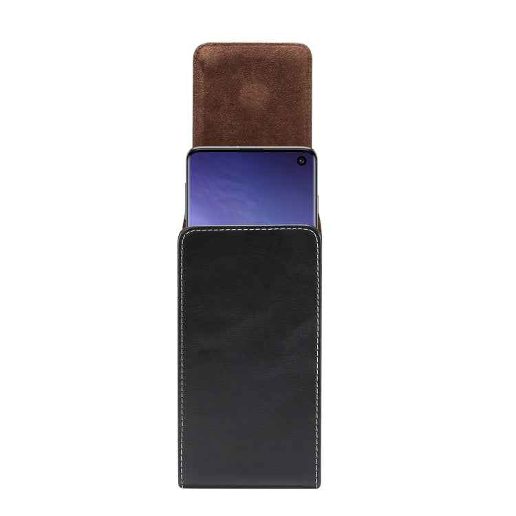 5.5 inch Universal Vertical Lambskin Texture Waist Bag for iPhone XR & 8 Plus, Galaxy S10, Huawei P30 Lite