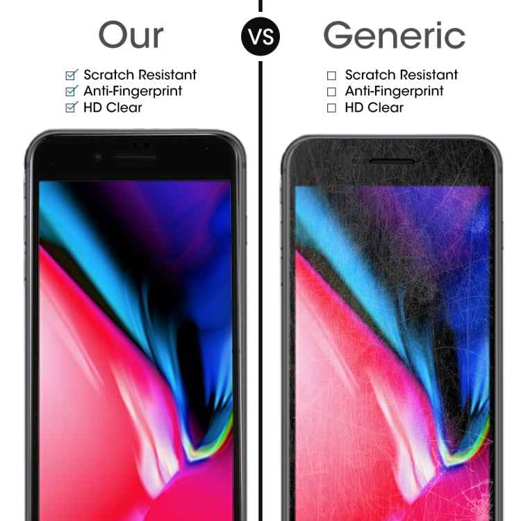 For iPhone 8 Plus & 7 Plus 0.3mm 9H Surface Hardness 5D Curved Full Screen Tempered Glass Screen Protector