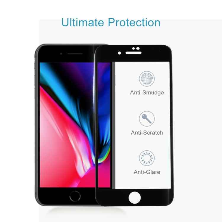 For iPhone 8 Plus & 7 Plus 0.3mm 9H Surface Hardness 5D Curved Full Screen Tempered Glass Screen Protector