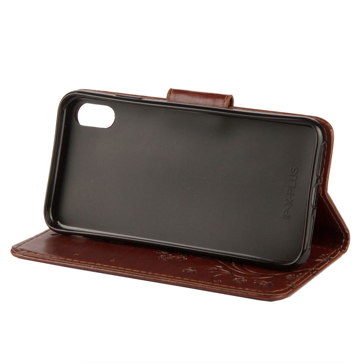 For iPhone XS Max Embossed Butterfly Pattern Horizontal Flip Leather Case with Card Slot & Holder & Wallet & Lanyard, For XS Max