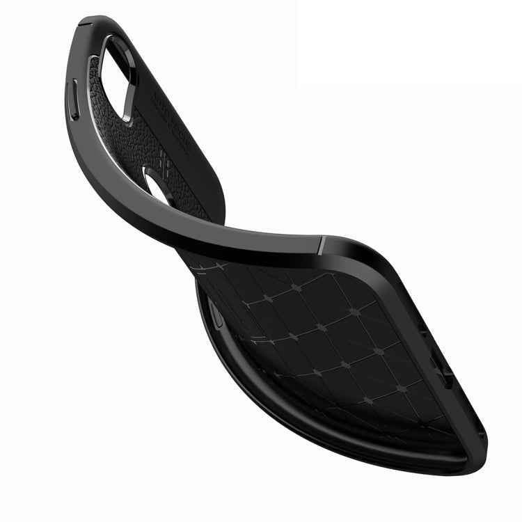 For iPhone XS Max Litchi Texture TPU Case