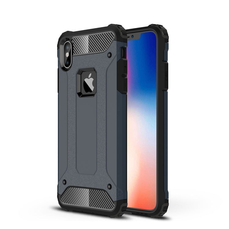 For iPhone XS Max TPU + PC Armor Combination Back Cover Case