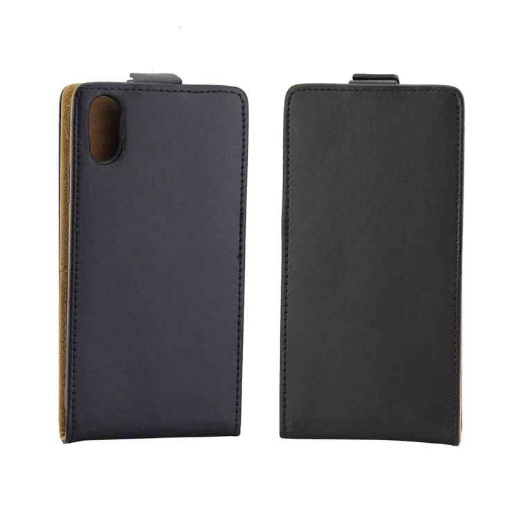 For iPhone XS Max Business Style Vertical Flip TPU Leather Case with Card Slot