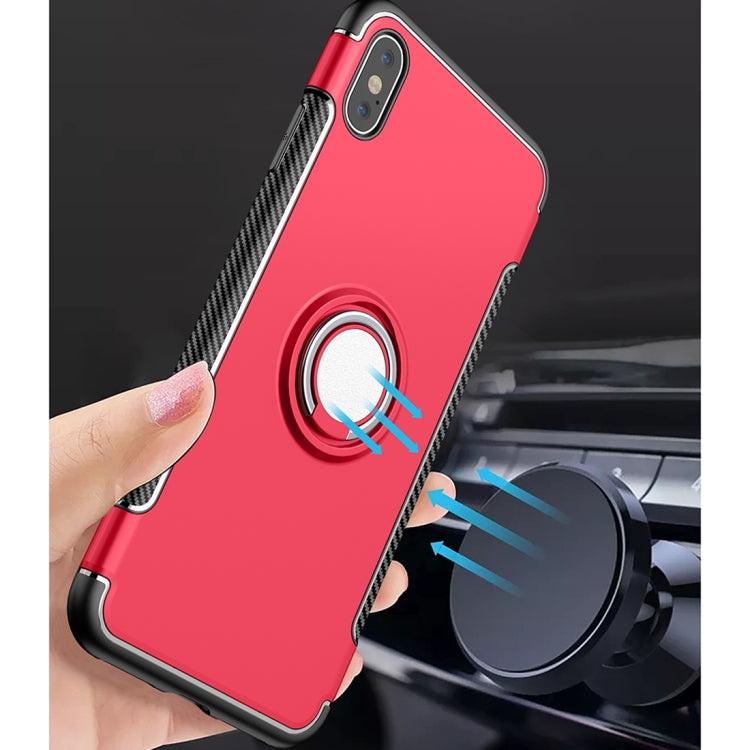 For iPhone XS Max Magnetic 360 Degrees Rotation Ring Armor Protective Case