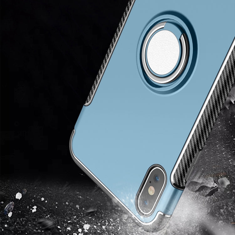 For iPhone XS Max Magnetic 360 Degrees Rotation Ring Armor Protective Case