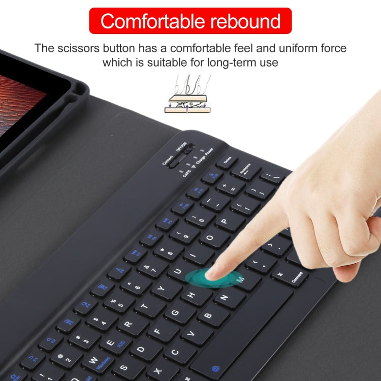 Pour iPad Pro 9,7 pouces (2017, 2018, Air, Air 2) IP071, clavier Bluetooth intelligent ABS séparable + étui en cuir à rabat horizontal à texture litchi, pour iPad Pro 9,7 pouces, pour iPad Pro 9,7 pouces (2017, 2018, Air, Air 2)