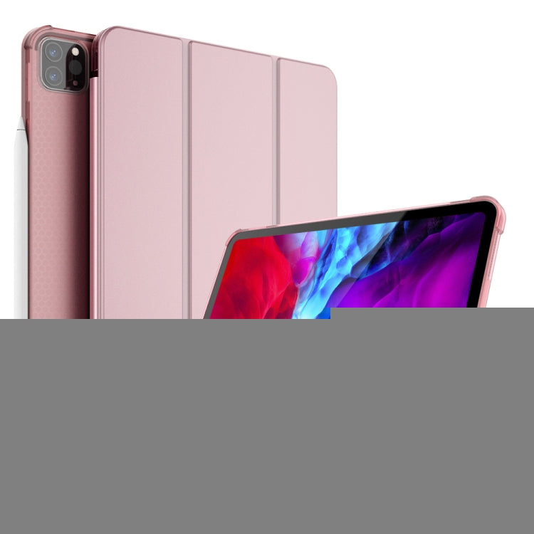 Three-folding Shockproof TPU Protective Case for iPad Pro 11 inch (2018) / (2020), with Holder & Pen Slot, iPad Pro 11 inch (2018) / (2020)