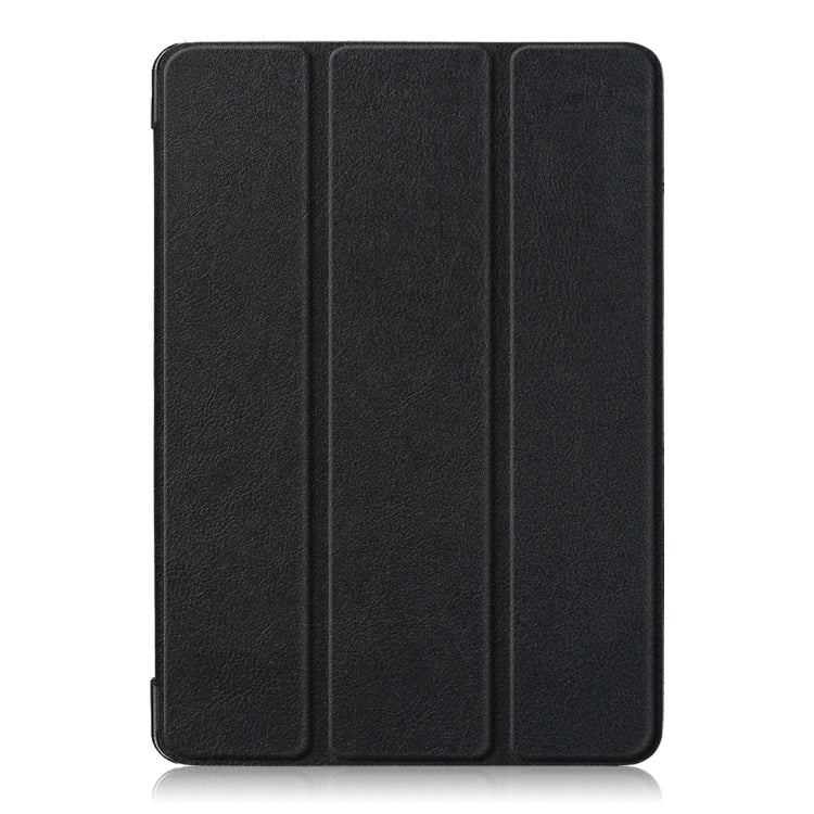 Funda de cuero con tapa horizontal y textura Custer para iPad Air 2019 de 10,5 pulgadas, con tres pliegues y función de suspensión/activación.