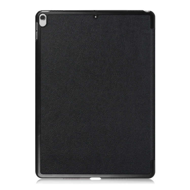 Funda de cuero con tapa horizontal y textura Custer para iPad Air 2019 de 10,5 pulgadas, con tres pliegues y función de suspensión/activación.