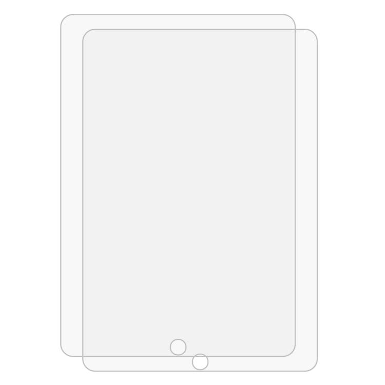 2 protectores de pantalla de vidrio templado a prueba de explosiones con borde recto 9H para iPad 10.2 (2021/2020/2019)