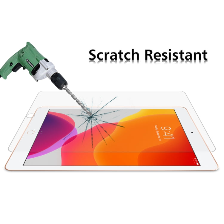 2 protectores de pantalla de vidrio templado a prueba de explosiones con borde recto 9H para iPad 10.2 (2021/2020/2019)