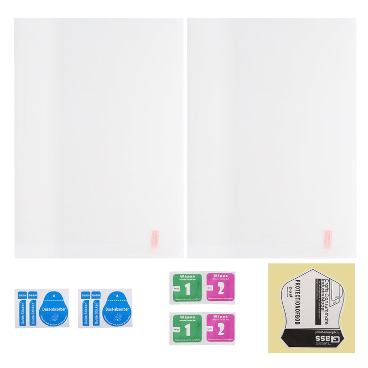 2 protectores de pantalla de vidrio templado a prueba de explosiones con borde recto 9H para iPad 10.2 (2021/2020/2019)