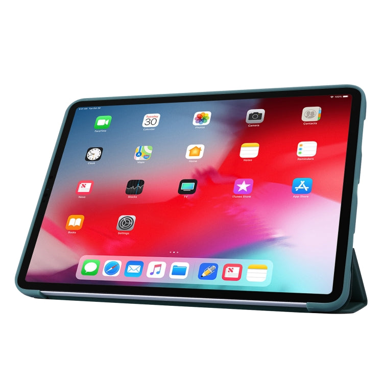 For iPad Pro 11 (2020) PC + PU Leather Tablet Case with Three-folding Holder