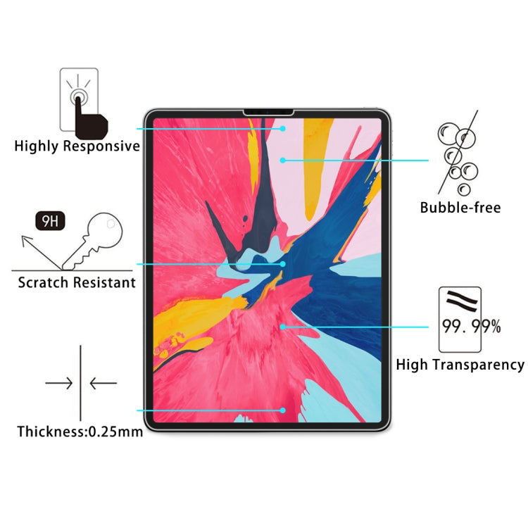 25 PCS 0.26mm 9H Surface Hardness 2.5D Explosion-proof Tempered Glass Film for iPad Pro 11 2018/2020/2021/2022 / iPad Air 4&5 10.9