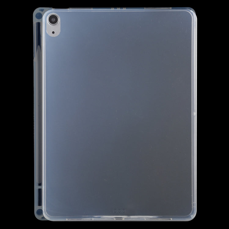 0.75mm Transparent TPU Protective Case with Pen Slot For iPad Air 2022 / 2020 10.9 / iPad Pro 11 2018