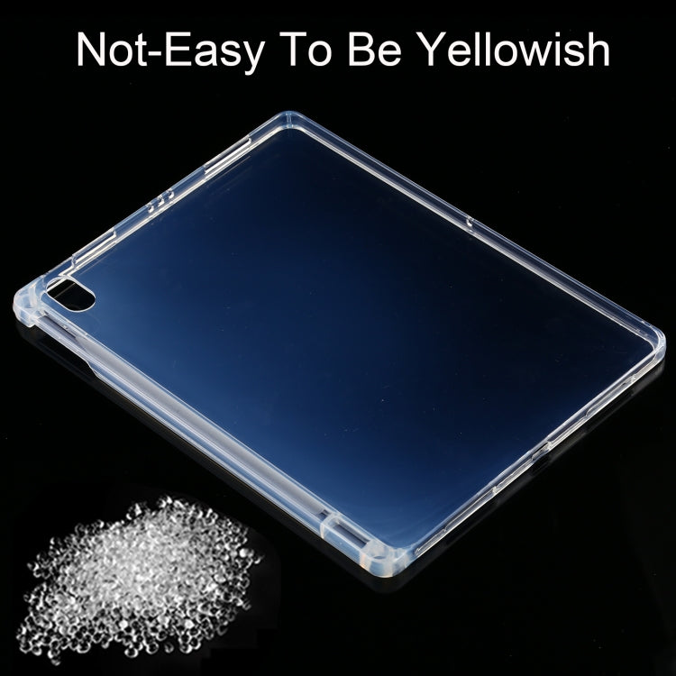 0.75mm Transparent TPU Protective Case with Pen Slot For iPad Air 2022 / 2020 10.9 / iPad Pro 11 2018