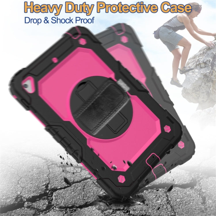 Shockproof Black Silica Gel + Colorful PC Protective Case for iPad Mini 2019 / Mini 4, with Holder & Shoulder Strap & Hand Strap & Pen Slot, iPad Mini 2019 / Mini 4
