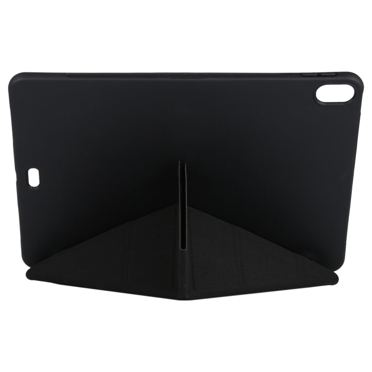 Millet Texture PU+ Silicone Full Coverage Leather Case with Multi-folding Holder for iPad Air (2020) 10.9 inch, For iPad Air (2020) 10.9 inch