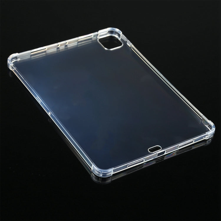 For iPad Pro 11 2022 / 2021 Four-corner Airbag Anti-drop Transparent Protective Tablet Case with Pen Slot