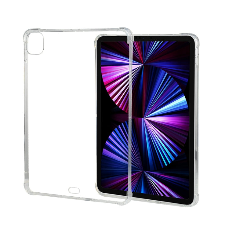 For iPad Pro 11 2022 / 2021 Four-corner Airbag Anti-drop Transparent Protective Tablet Case with Pen Slot
