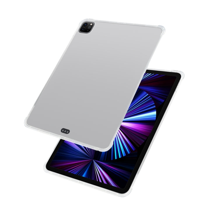 For iPad Pro 11 2022 / 2021 Four-corner Airbag Anti-drop Transparent Protective Tablet Case with Pen Slot