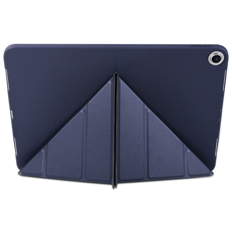 Étui en cuir texturé Millet PU + gel de silice pour iPad Air (2019) / iPad Pro 10,5 pouces, avec support multi-plis, pour iPad Air (2019)