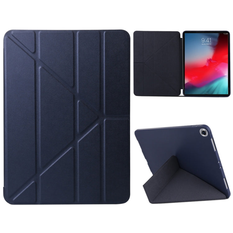 Étui en cuir texturé Millet PU + gel de silice pour iPad Air (2019) / iPad Pro 10,5 pouces, avec support multi-plis, pour iPad Air (2019)