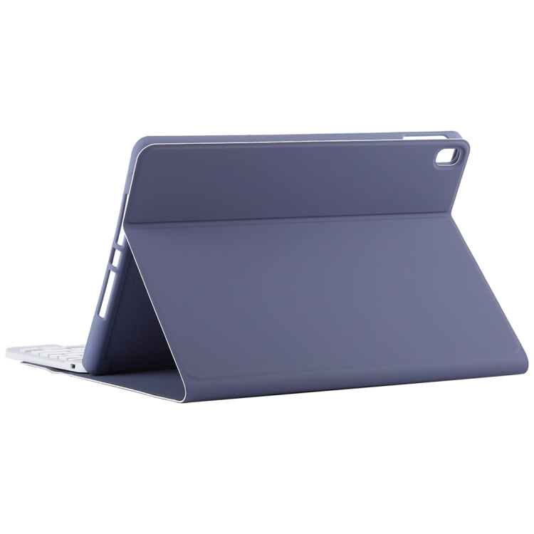 TG11B Teclado Bluetooth blanco desmontable + Funda de microfibra para iPad Pro de 11 pulgadas (2020), con ranura y soporte para lápiz, teclado blanco