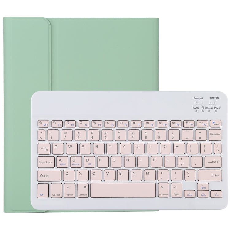 TG11B Detachable Bluetooth Pink Keyboard + Microfiber Leather Tablet Case for iPad Pro 11 inch (2020), with Pen Slot & Holder, Pink Keyboard