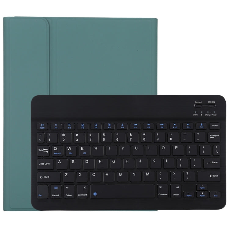 TG11B Detachable Bluetooth Black Keyboard + Microfiber Leather Tablet Case for iPad Pro 11 inch (2020), with Pen Slot & Holder, Black Keyboard