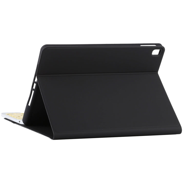 TG11B Detachable Bluetooth Yellow Keyboard + Microfiber Leather Tablet Case for iPad Pro 11 inch (2020), with Pen Slot & Holder, Yellow Keyboard