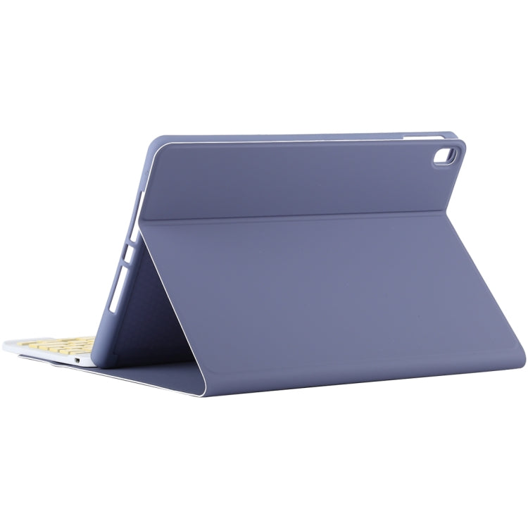 TG11B Detachable Bluetooth Yellow Keyboard + Microfiber Leather Tablet Case for iPad Pro 11 inch (2020), with Pen Slot & Holder, Yellow Keyboard