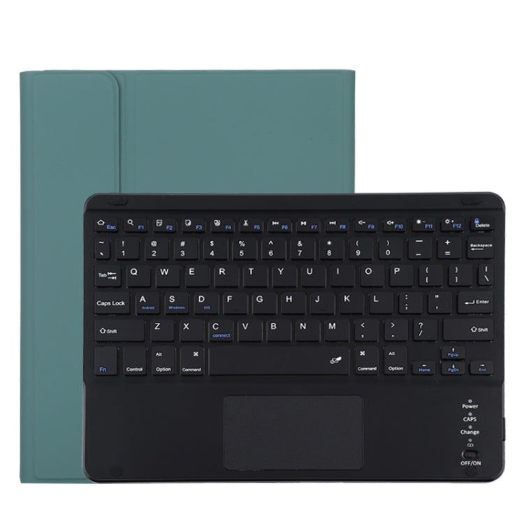 TG11BC Detachable Bluetooth Black Keyboard Microfiber Leather Tablet Case for iPad Pro 11 inch (2020), with Touchpad & Pen Slot & Holder, Black Keyboard