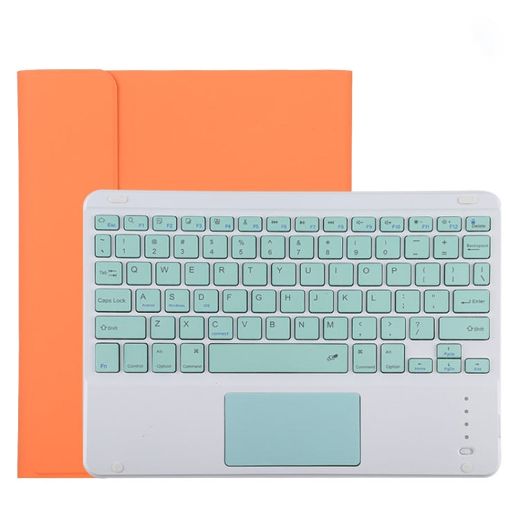 Funda TG11BC de microfibra con teclado Bluetooth verde desmontable para iPad Pro de 11 pulgadas (2020), con panel táctil, ranura para lápiz y soporte, teclado verde