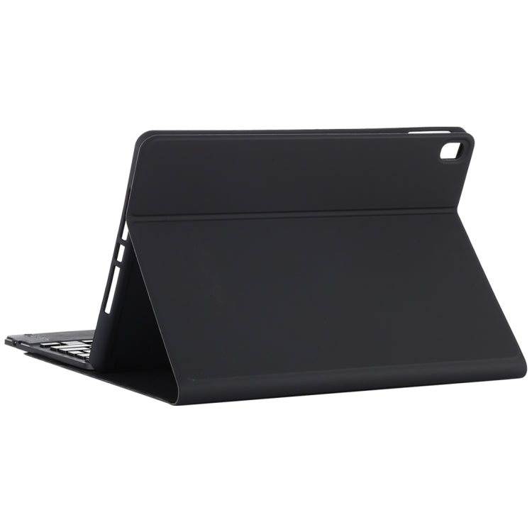 TG-102BCS Detachable Bluetooth Black Keyboard + Microfiber Leather Tablet Case for iPad 10.2 inch / iPad Air (2019), with Touch Pad & Backlight & Pen Slot & Holder, Black Keyboard