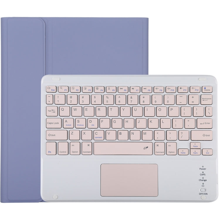 TG-102BC Detachable Bluetooth Pink Keyboard + Microfiber Leather Tablet Case for iPad 10.2 inch / iPad Air (2019), with Touch Pad & Pen Slot & Holder, Pink Keyboard