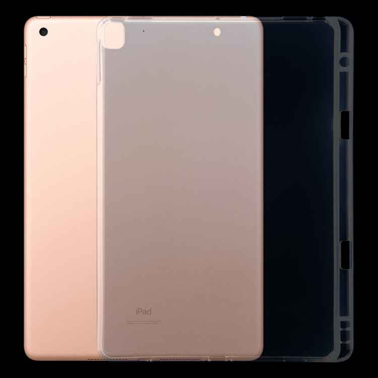 For iPad 10.2 / iPad Pro 10.5 (2017) 3mm Shockproof Transparent Protective Case with Pen Slot