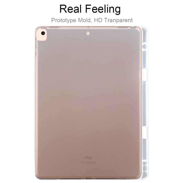 For iPad 10.2 / iPad Pro 10.5 (2017) 3mm Shockproof Transparent Protective Case with Pen Slot