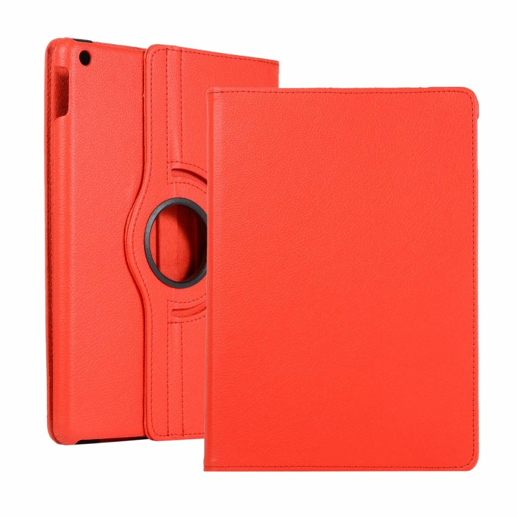 For iPad 10.2 / iPad Air 2019 10.5 / iPad 10.2 2020 Litchi Texture Horizontal Flip 360 Degrees Rotation Leather Case