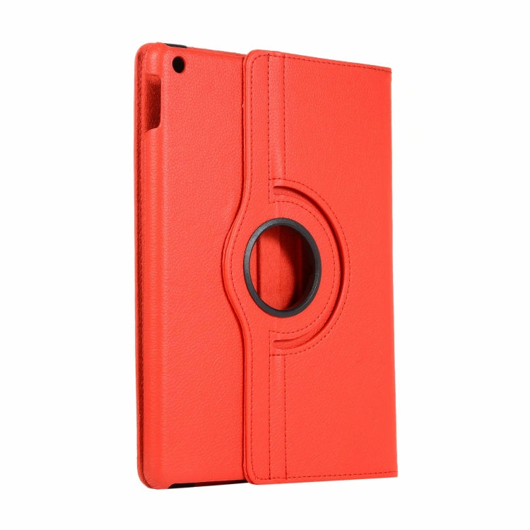 For iPad 10.2 / iPad Air 2019 10.5 / iPad 10.2 2020 Litchi Texture Horizontal Flip 360 Degrees Rotation Leather Case