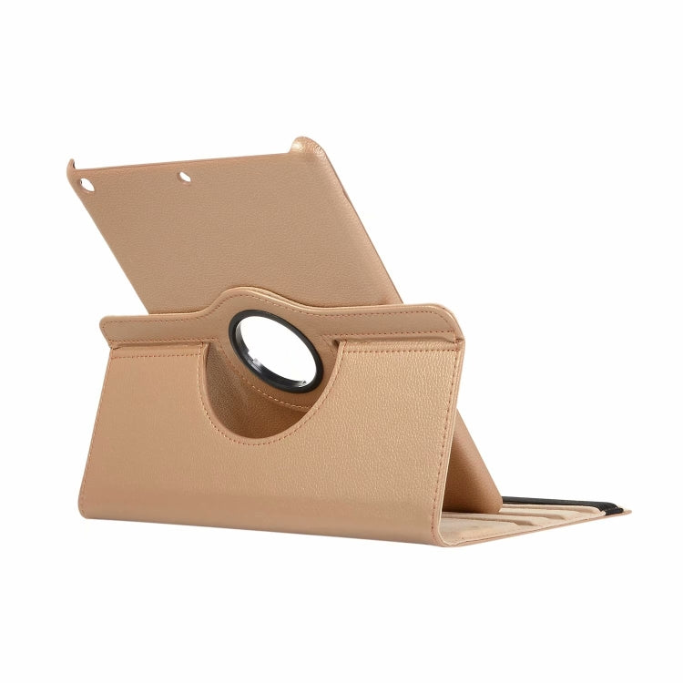 For iPad 10.2 / iPad Air 2019 10.5 / iPad 10.2 2020 Litchi Texture Horizontal Flip 360 Degrees Rotation Leather Case