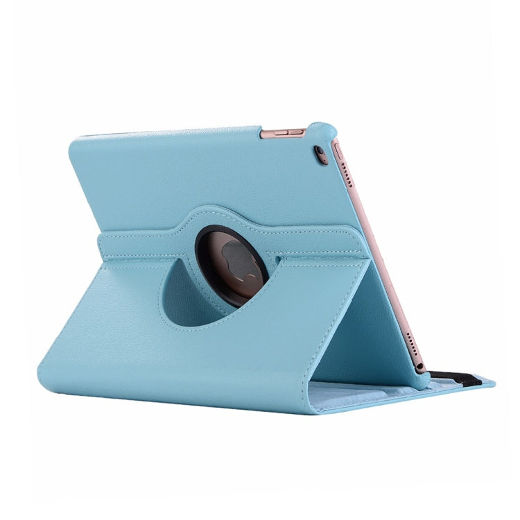 Funda de cuero con textura de lichi, rotación horizontal de 360 grados, soporte y función de suspensión/activación para iPad Mini 2019.