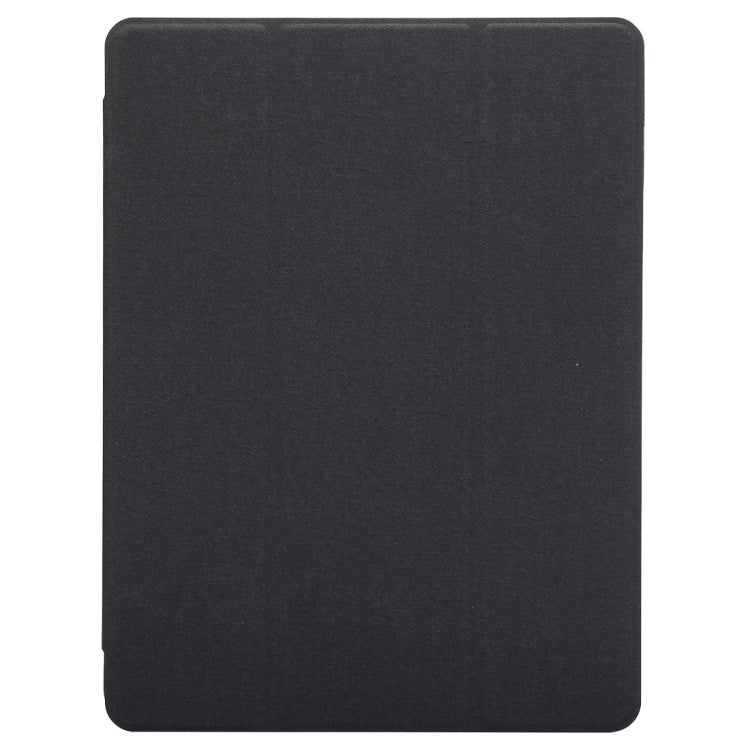 Cloth Texture Pattern Horizontal Flip Leather Case for iPad Pro 10.5 inch ,with Three-folding Holder & Pen Slots